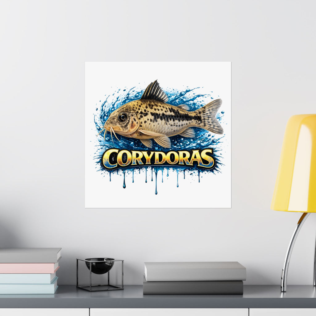 Corydoras Fish Matte Poster — Aquarium Lover Wall Art