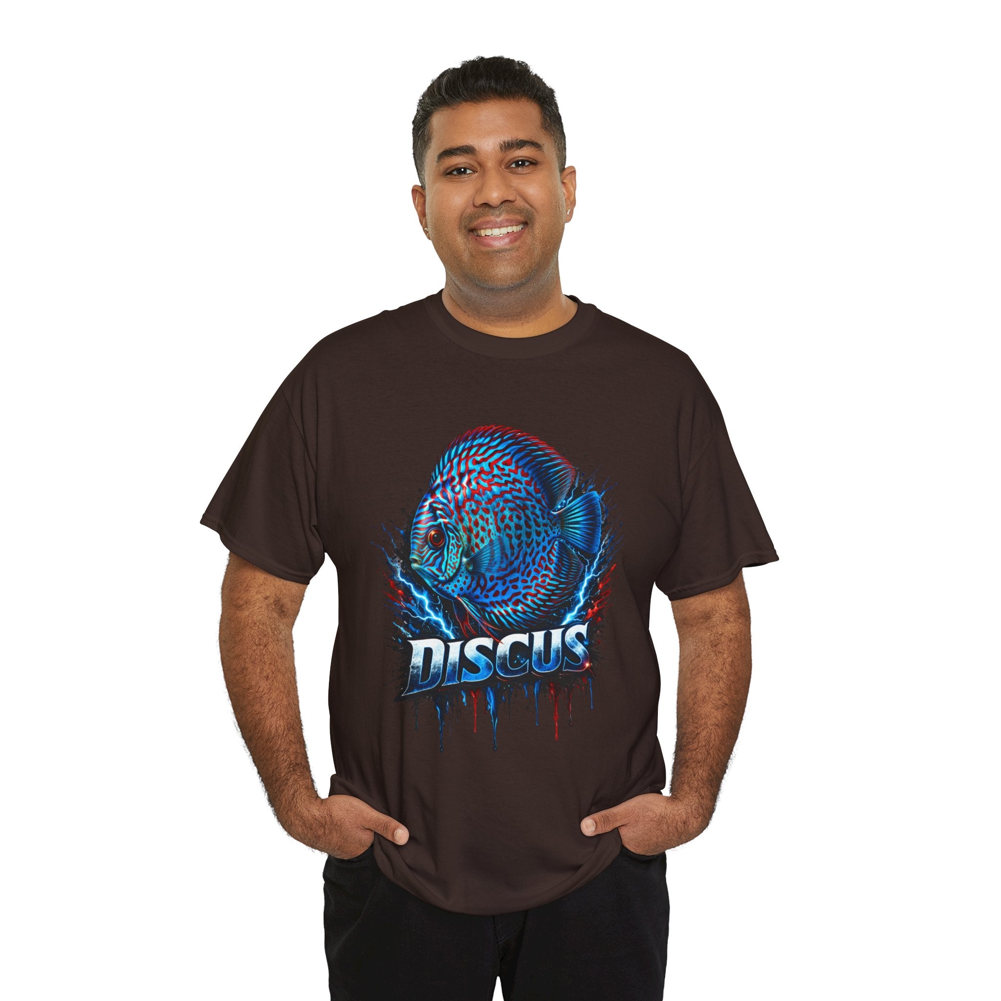 Discus Fish Graphic Tee - Vibrant Aquarium Fish Shirt
