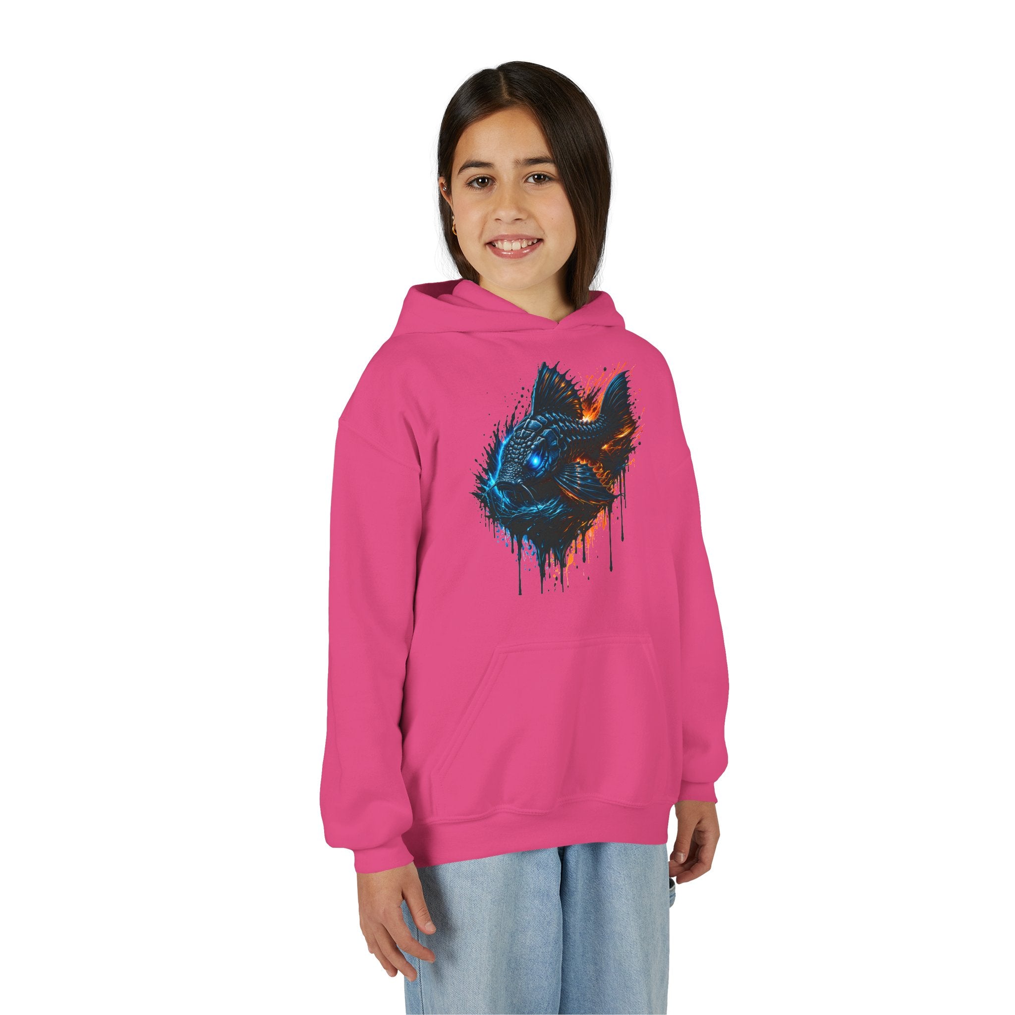 Armored Pleco L-185 – Youth Premium Hooded Sweatshirt