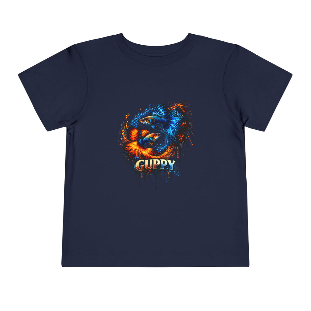 Fire & Ice Guppy – Toddler "Neon Flare" Premium Tee