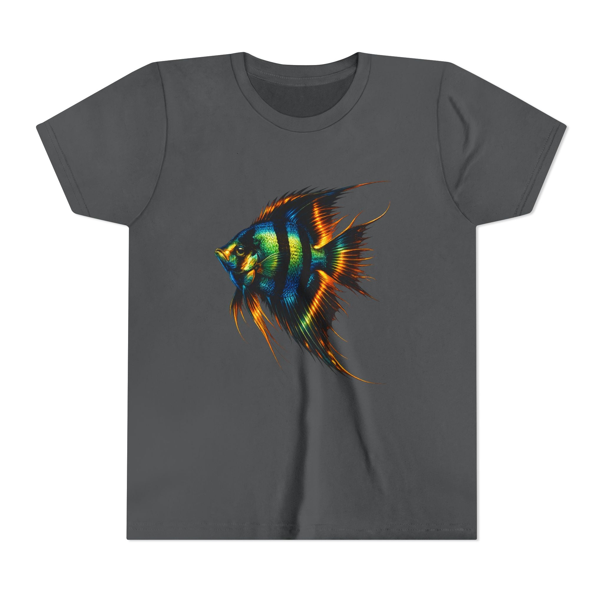 Angelfish Youth Tee – Colorful Aquarium Fish Graphic Shirt for Kids