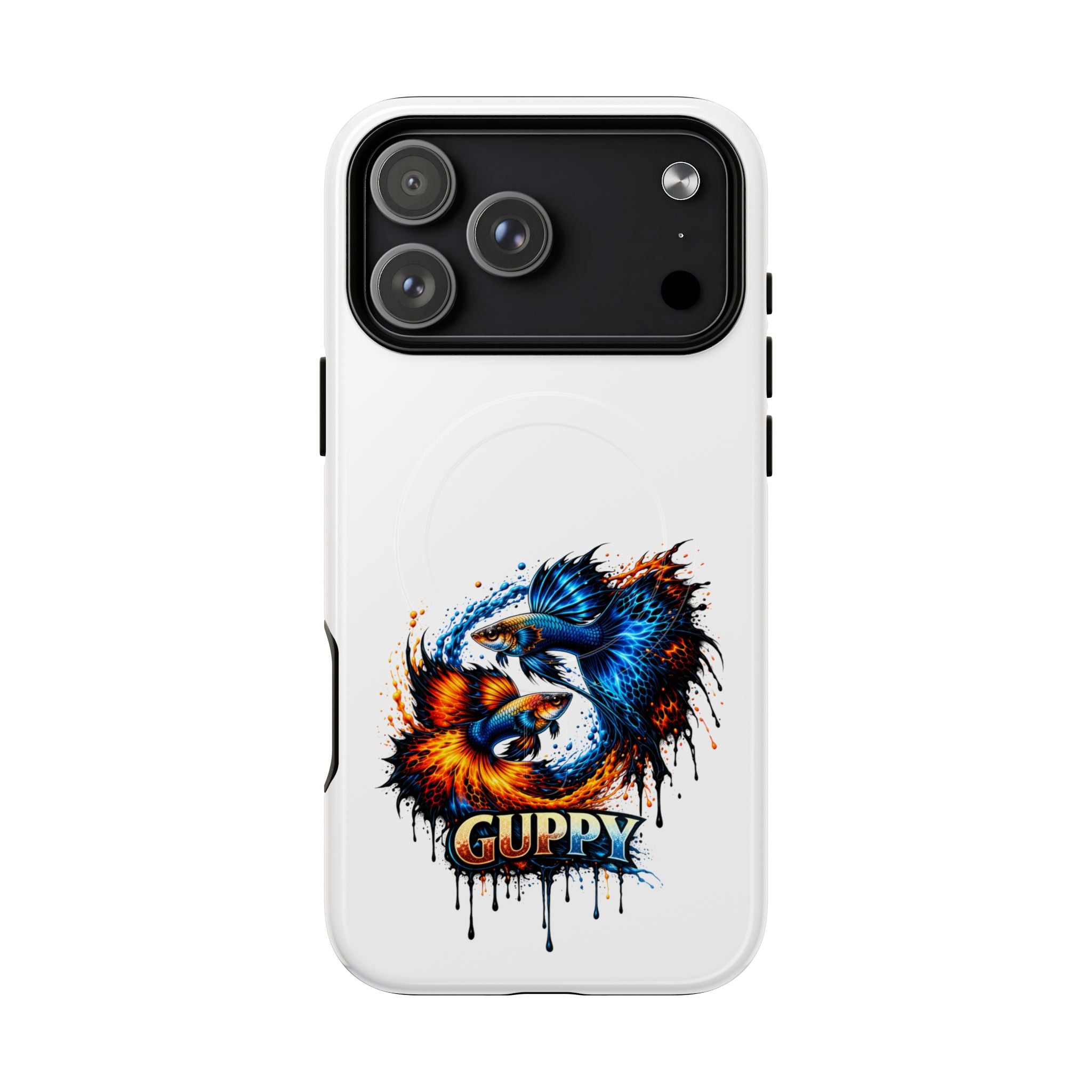 Fire & Ice Guppy – "Neon Flare" Magnetic Impact Case