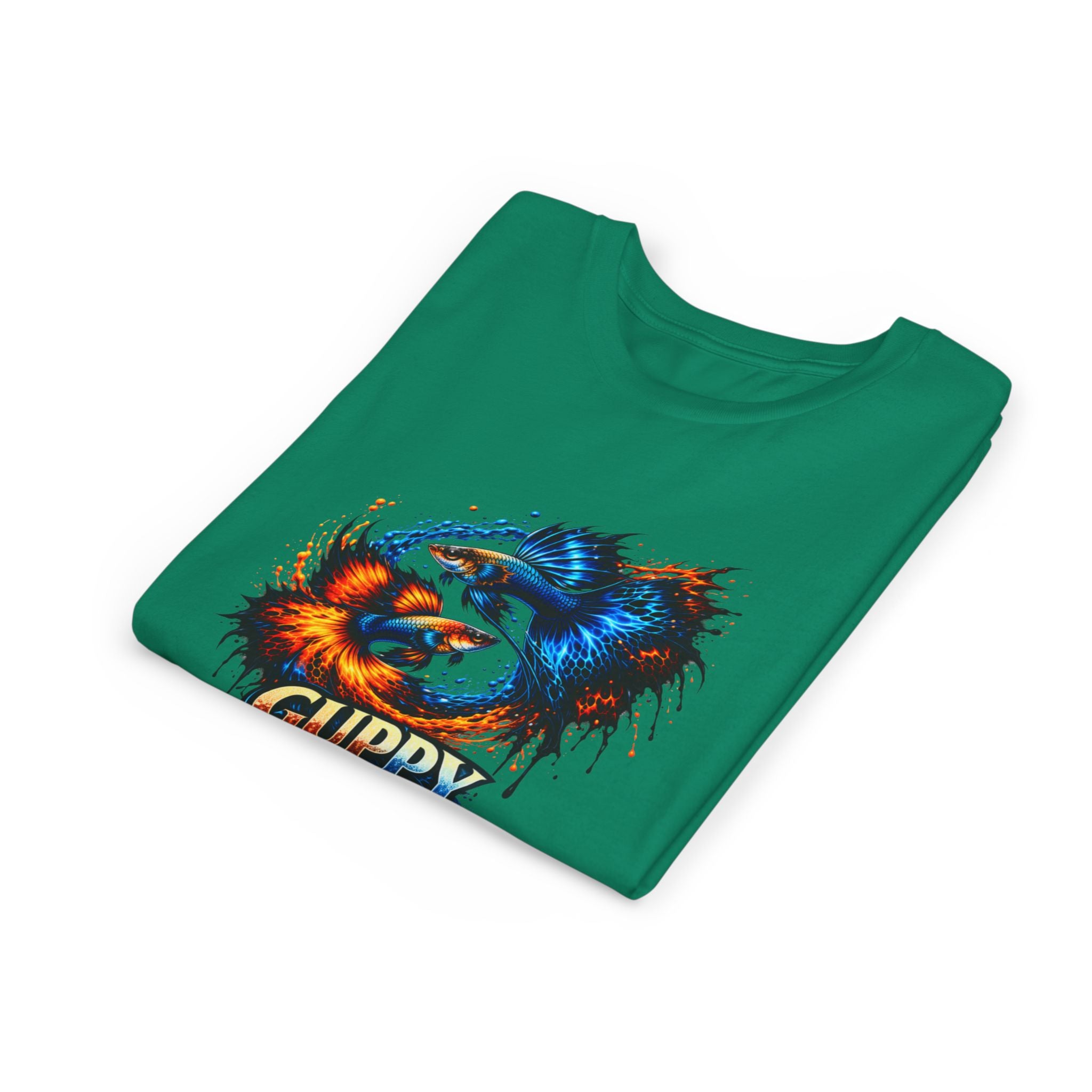 Fire & Ice Guppy – Youth "Neon Flare" Premium Tee