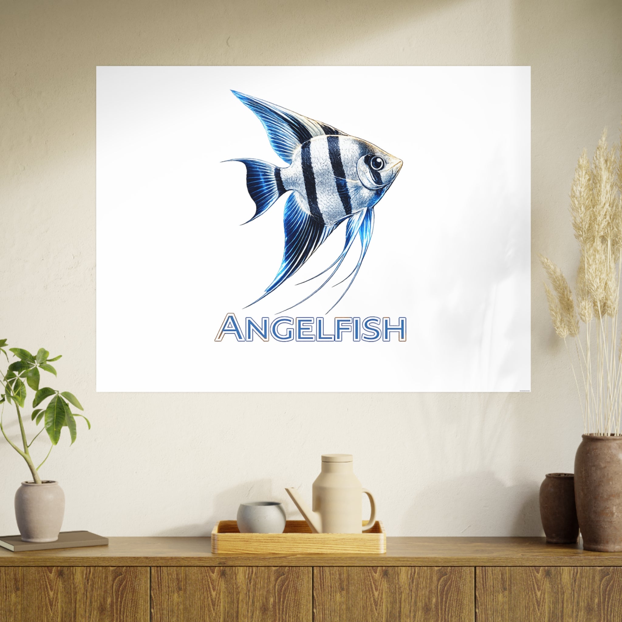 Angelfish – Premium Satin Photo Art Poster