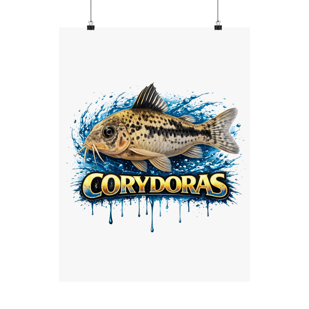 Corydoras Fish Matte Poster — Aquarium Lover Wall Art
