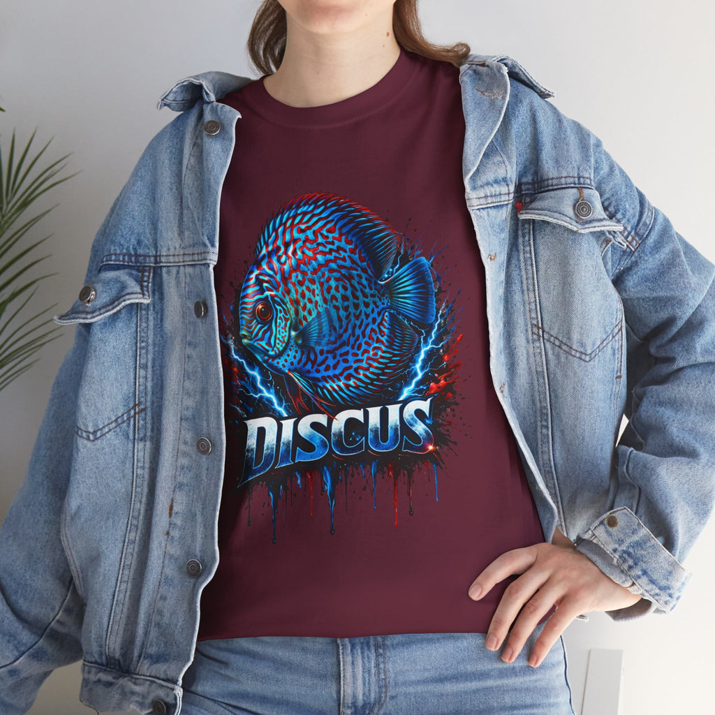 Discus Fish Graphic Tee - Vibrant Aquarium Fish Shirt