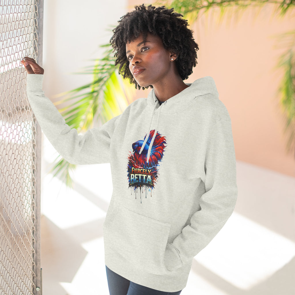Fiercely Betta – Premium "Neon Flare" 3-End Fleece Hoodie