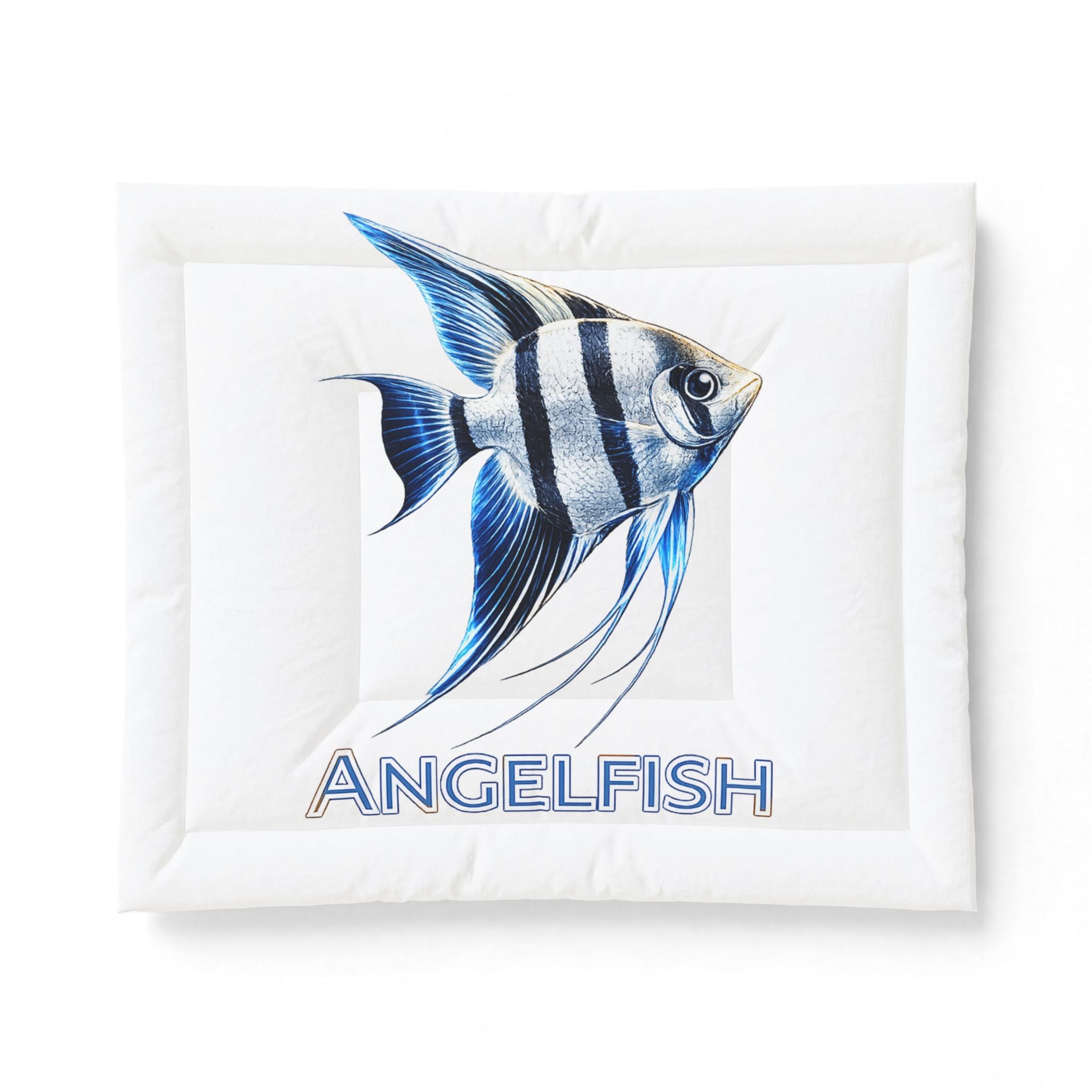 Angelfish Cotton Comforter – Coastal Blue Fish Bedding