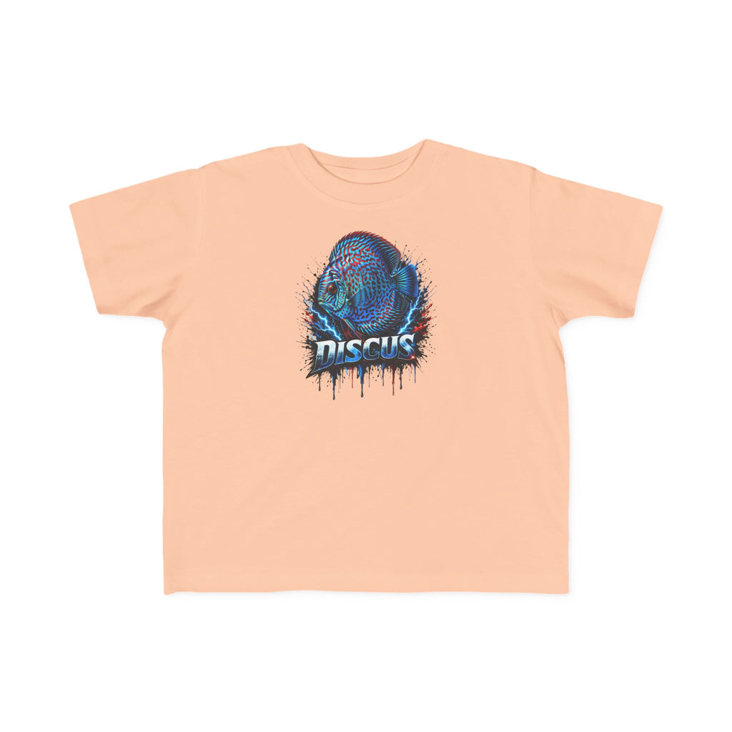 Discus Fish Toddler Tee — Colorful Aquarium Graphic Shirt