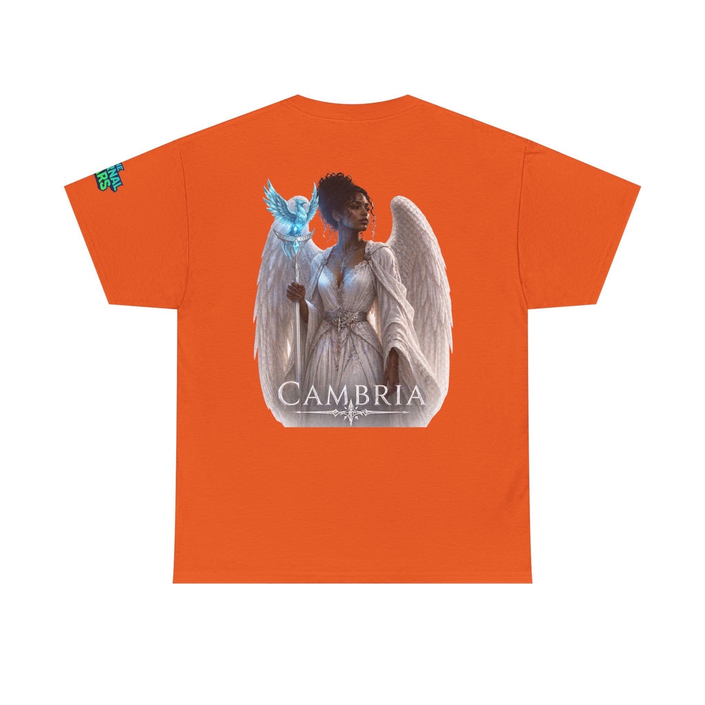 The Eternal Wars Graphic Tee – "Cambria" Winged Warrior Shirt