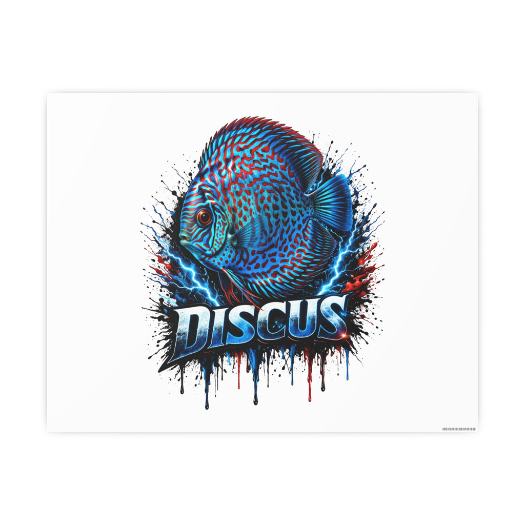 Discus Fish Art Poster — Vibrant Aquarium Wall Print