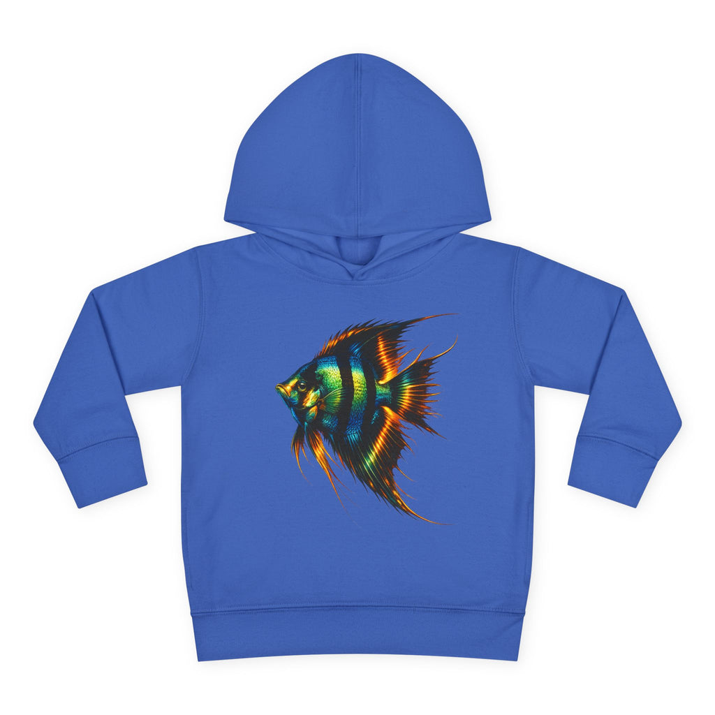 Toddler Hoodie with Colorful Angelfish Graphic