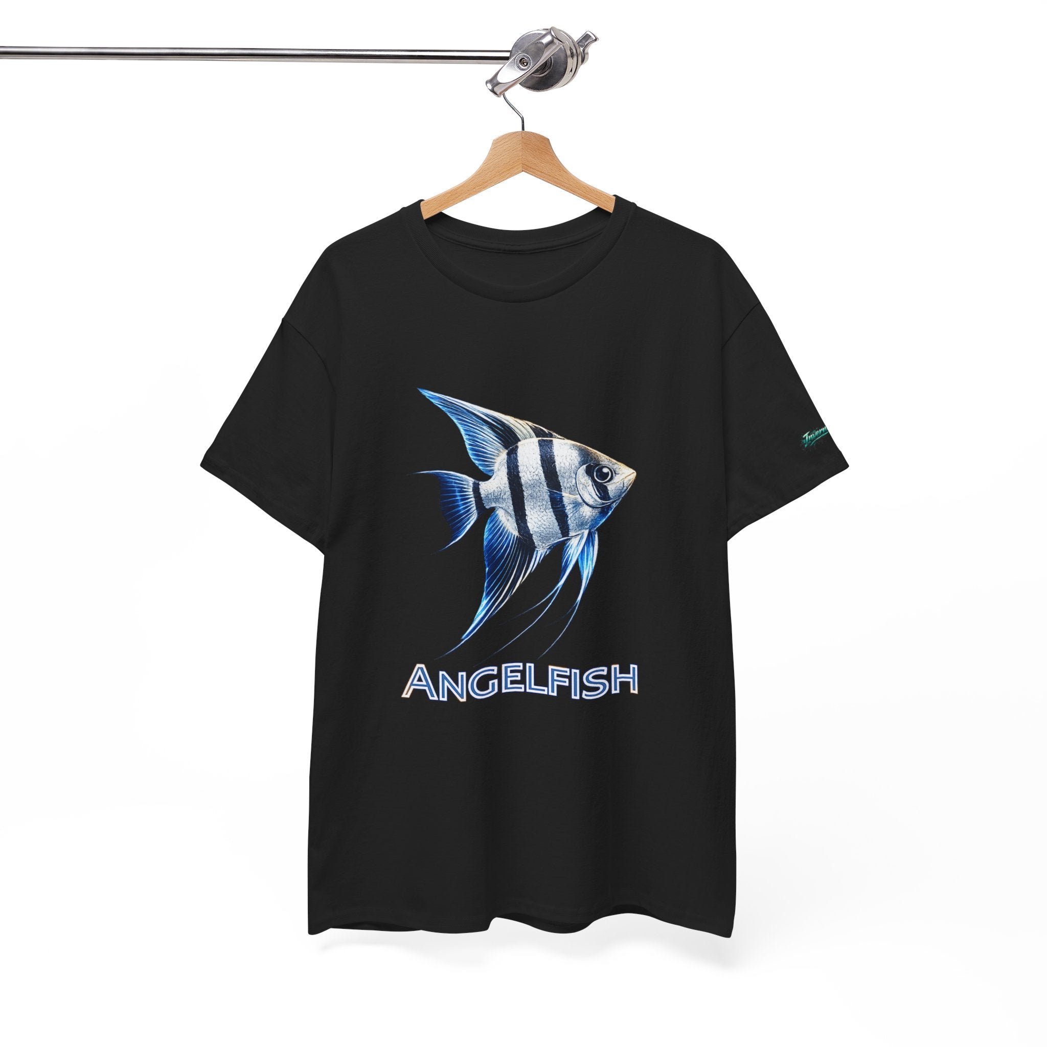 Angelfish Graphic Tee — Blue Tropical Fish Shirt