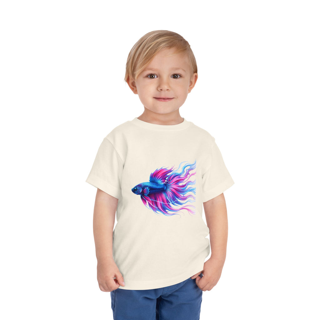 Toddler Tee — Colorful Betta Fish Graphic Kids Shirt