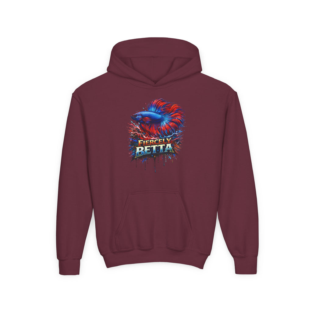 Fiercely Betta – Kids "Neon Flare" Fleece Hoodie