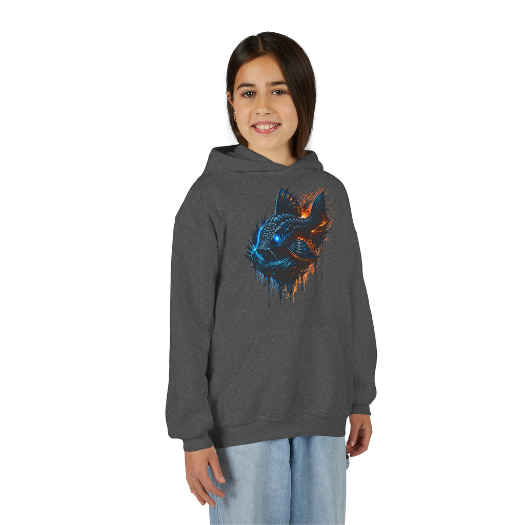 Armored Pleco L-185 – Youth Premium Hooded Sweatshirt