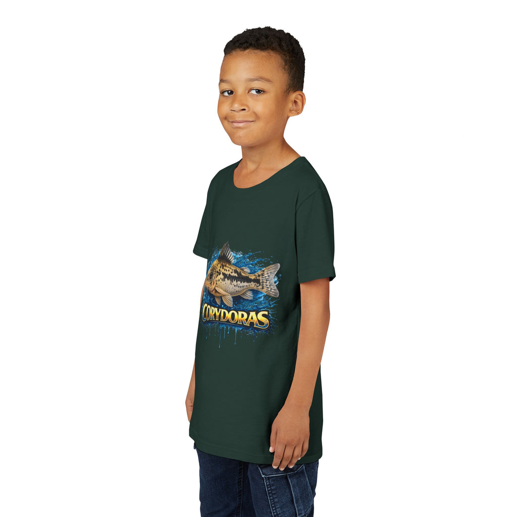 Corydoras Fish Youth Tee – Cute Aquarium Catfish Graphic Shirt
