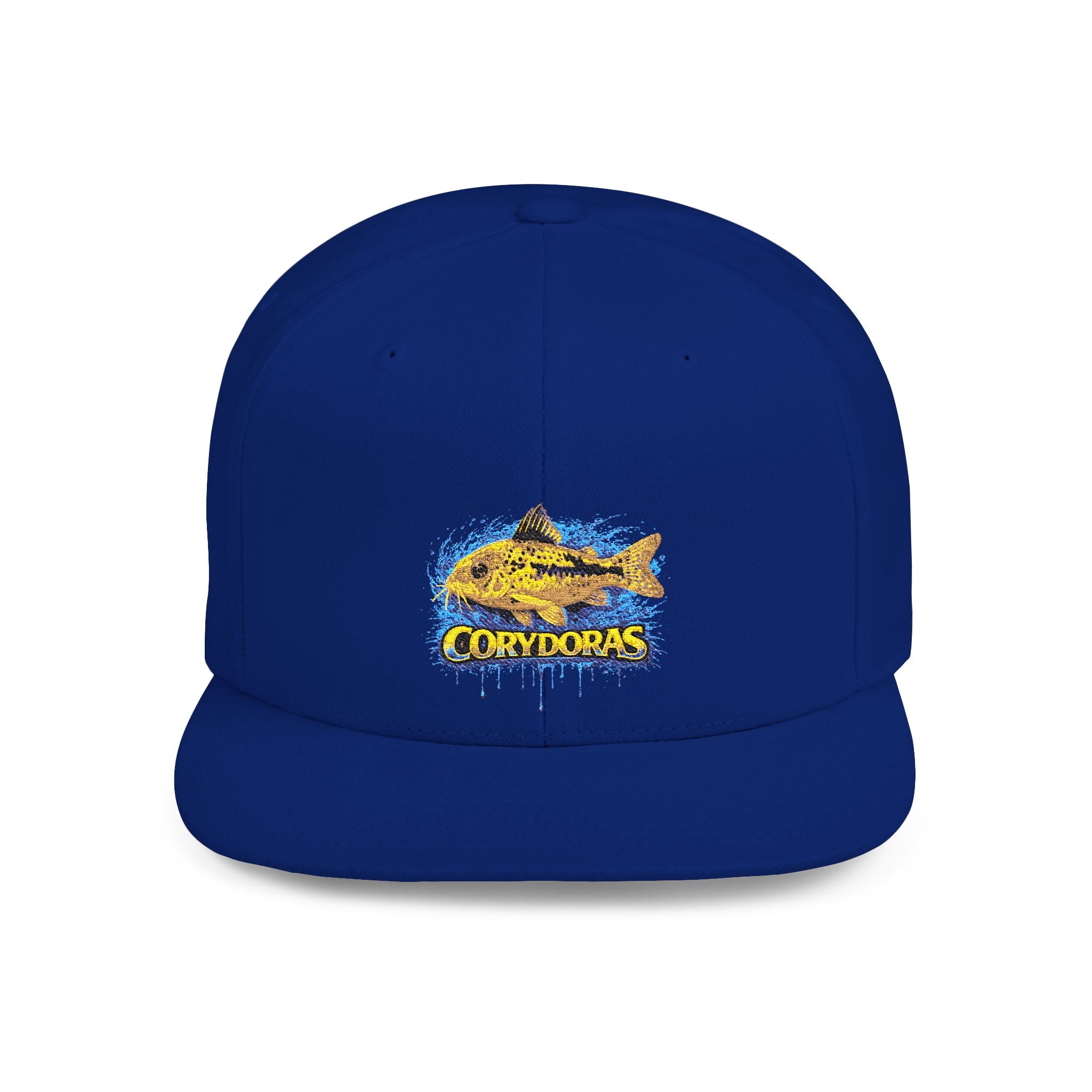 Corydoras Catfish Splash Flat Bill Snapback Hat