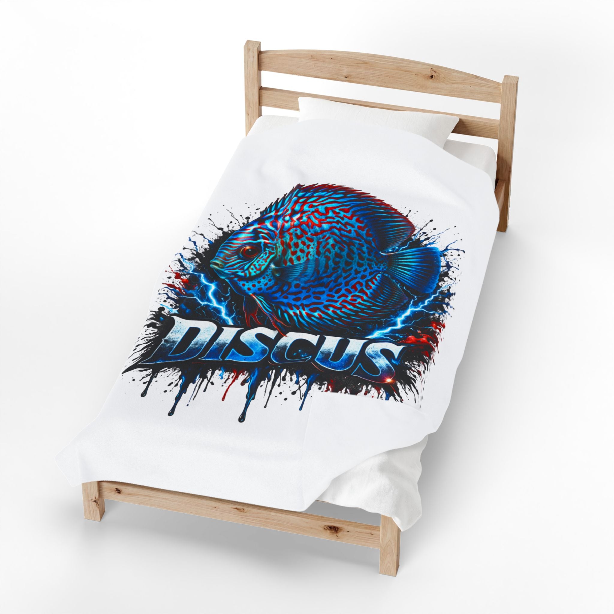 Electric Discus – Premium "Lightning" Velveteen Blanket