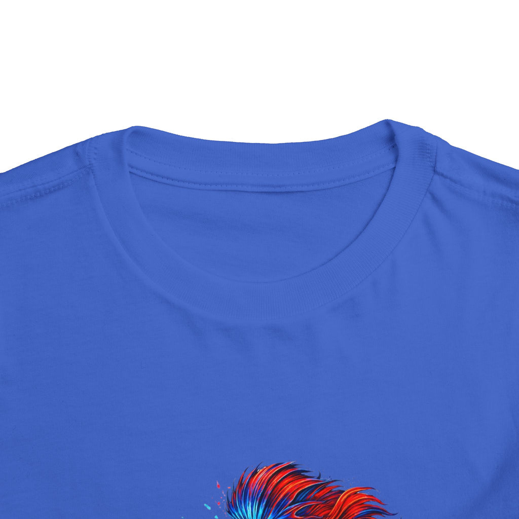 Toddler Tee - 'Fierce Betta' Colorful Betta Fish Graphic Shirt for Kids