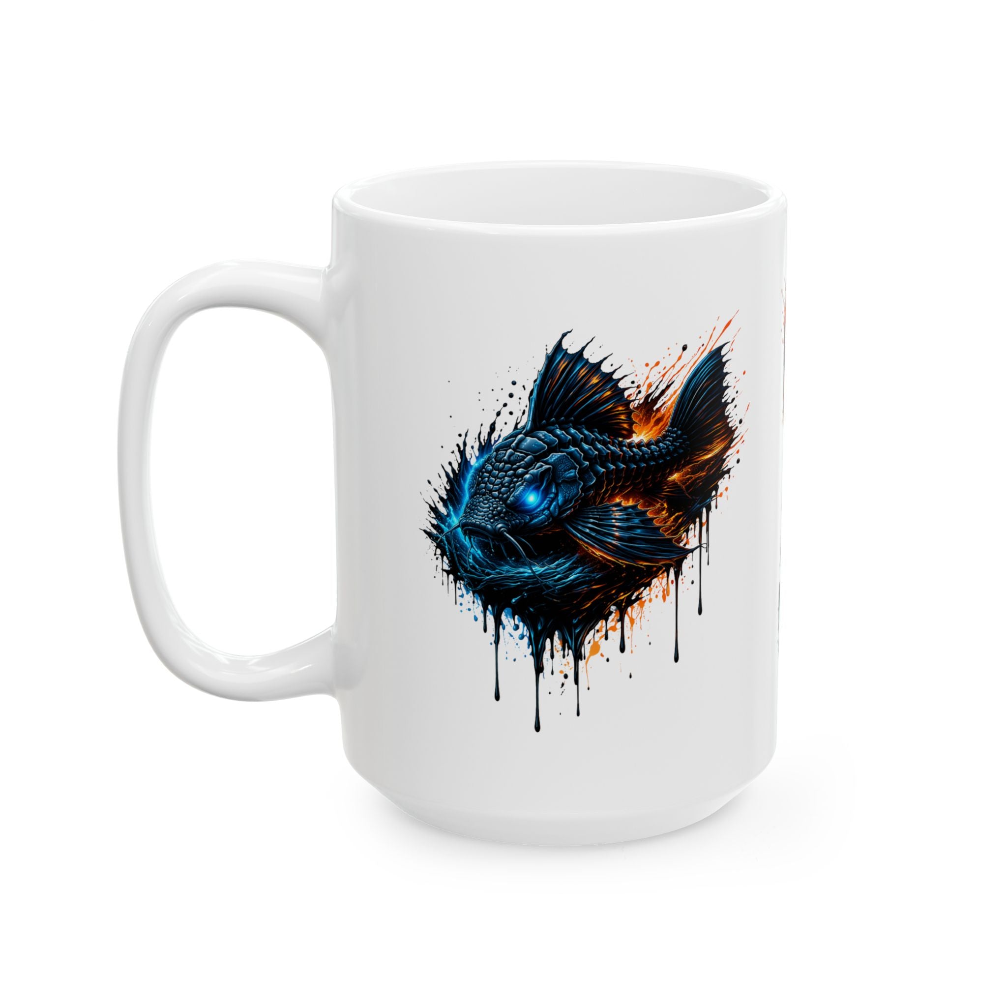 Armored Pleco – Premium "Deep Glow" Ceramic Mug Coffee Cup (11oz/15oz)