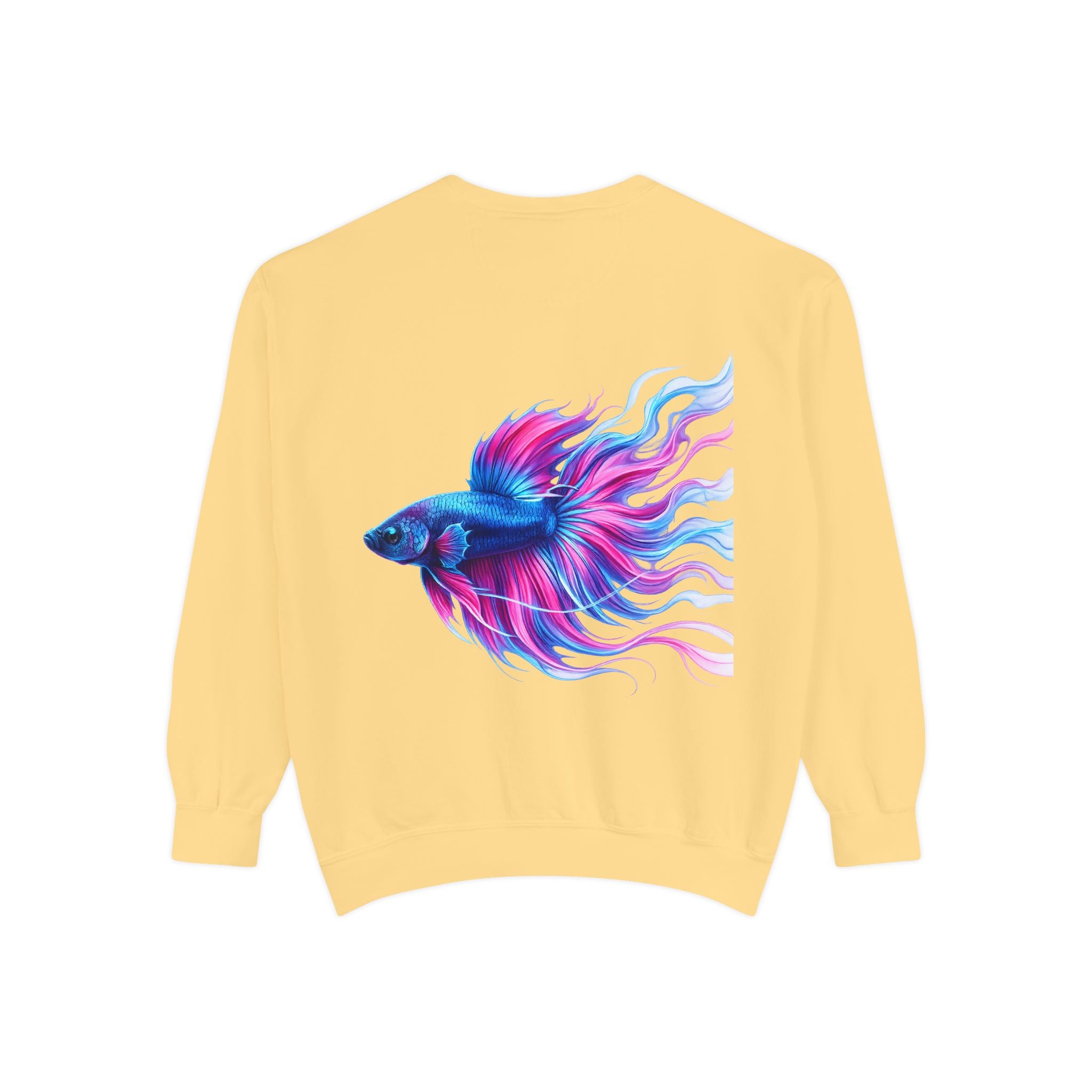Betta Bliss Sweatshirt — Colorful Betta Fish Graphic Crewneck
