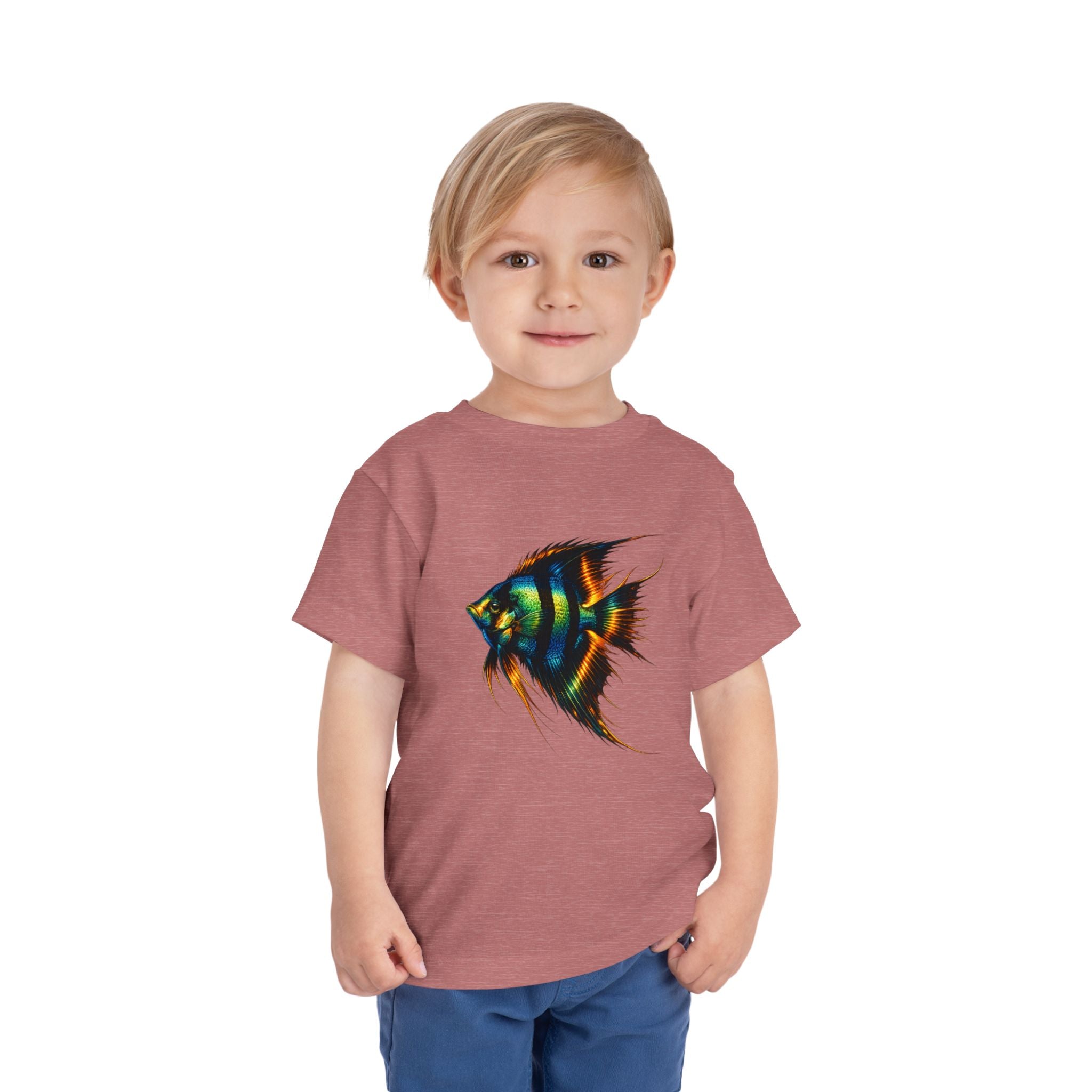 Toddler Tee - Colorful Aquarium Angelfish Graphic Shirt