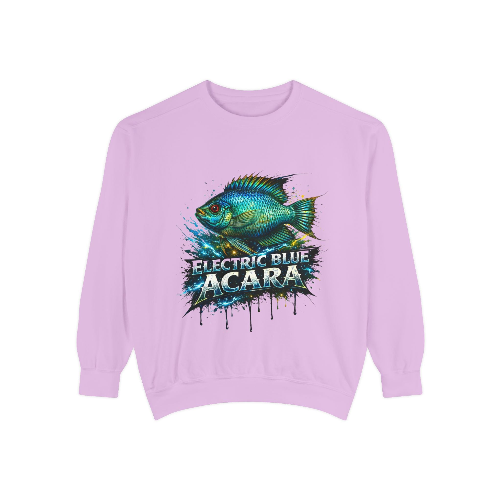 Electric Blue Acara – Garment-Dyed Premium Sweatshirt