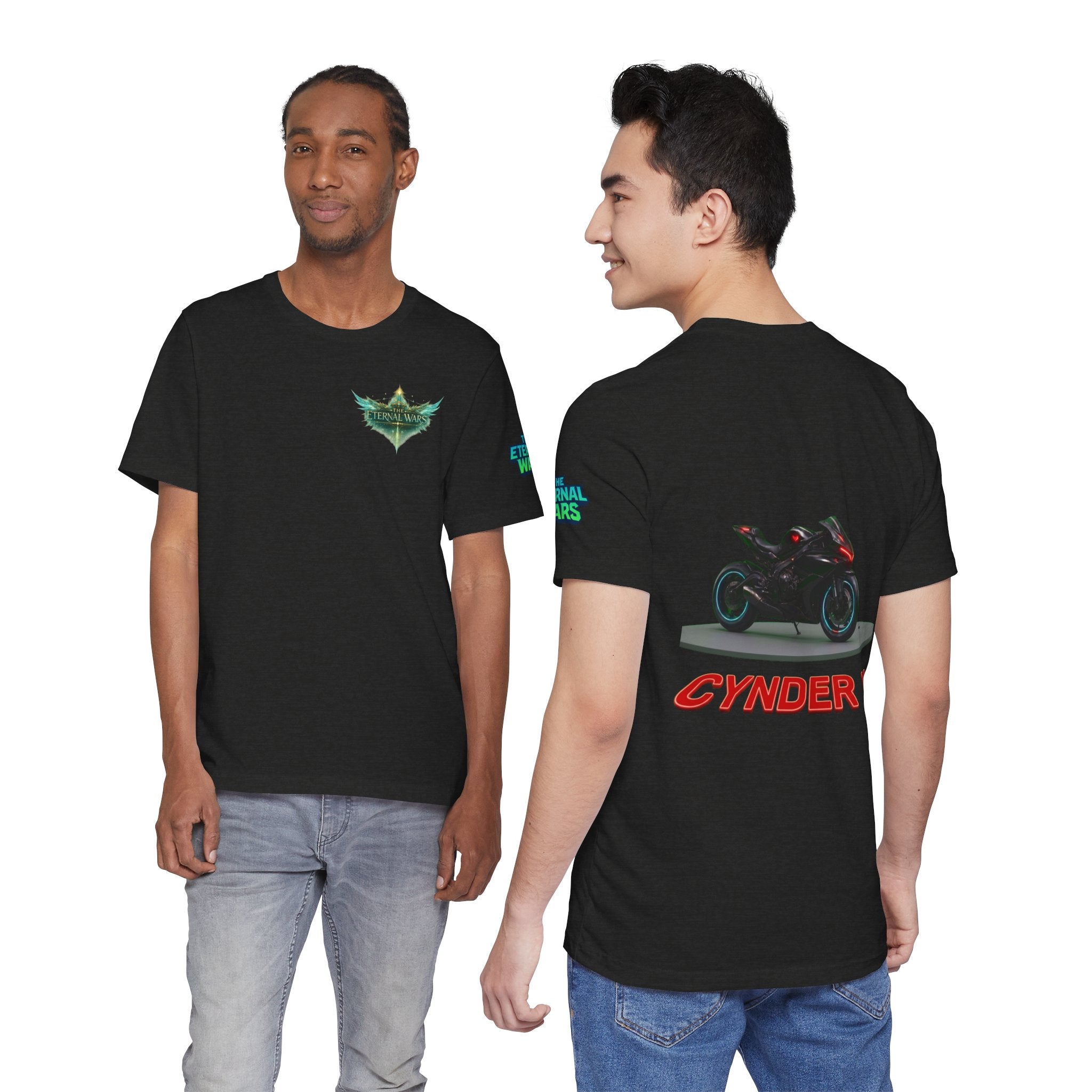 The Eternal Wars Motorcycle Tee — Cynder V Sportbike Graphic Shirt