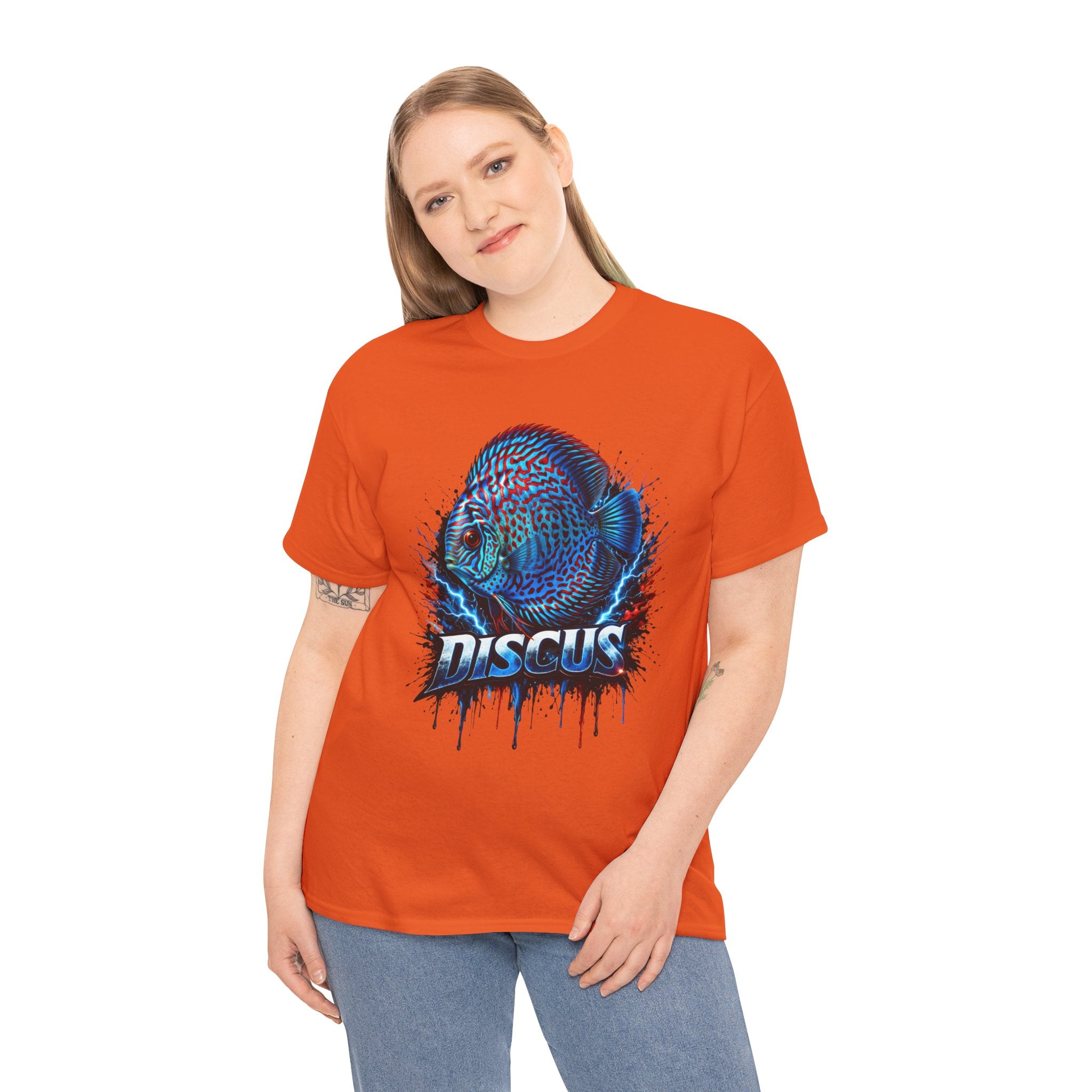 Discus Fish Graphic Tee - Vibrant Aquarium Fish Shirt