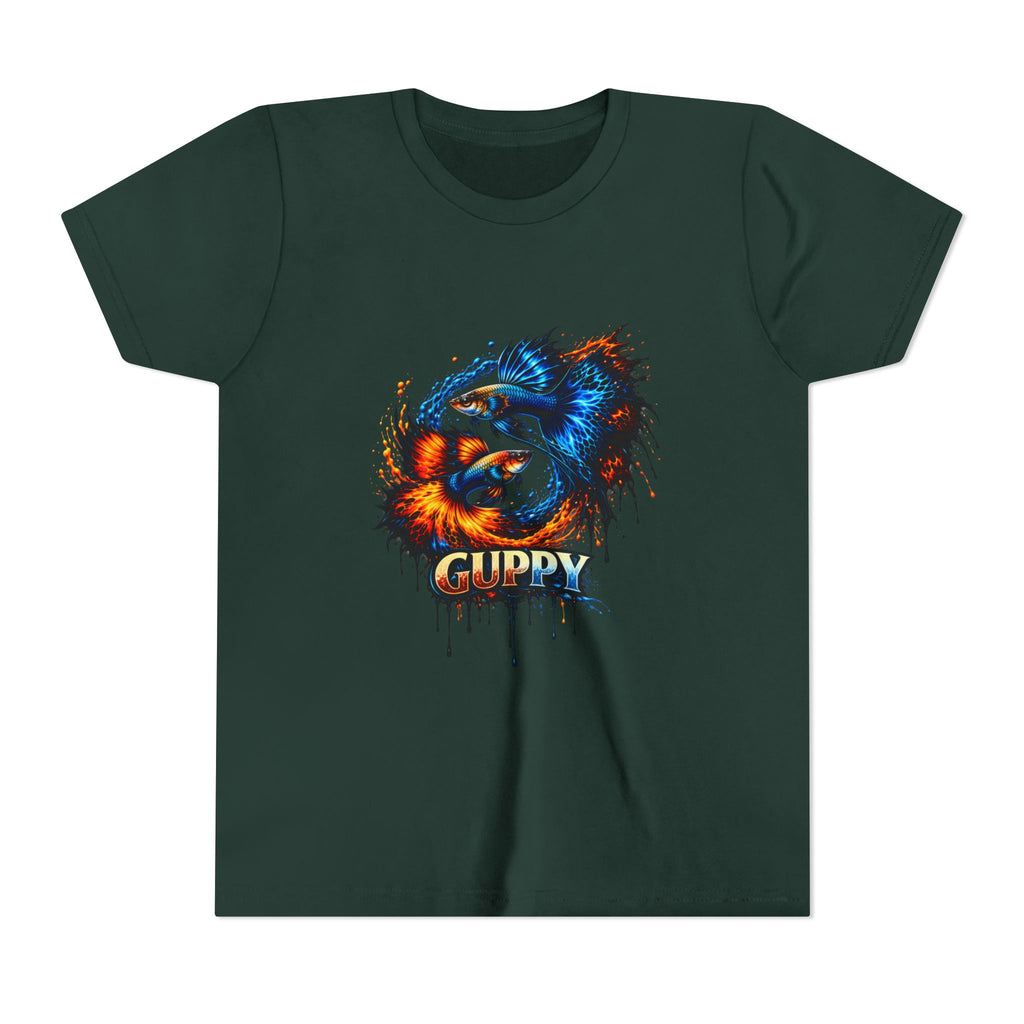 Fire & Ice Guppy – Youth "Neon Flare" Premium Tee