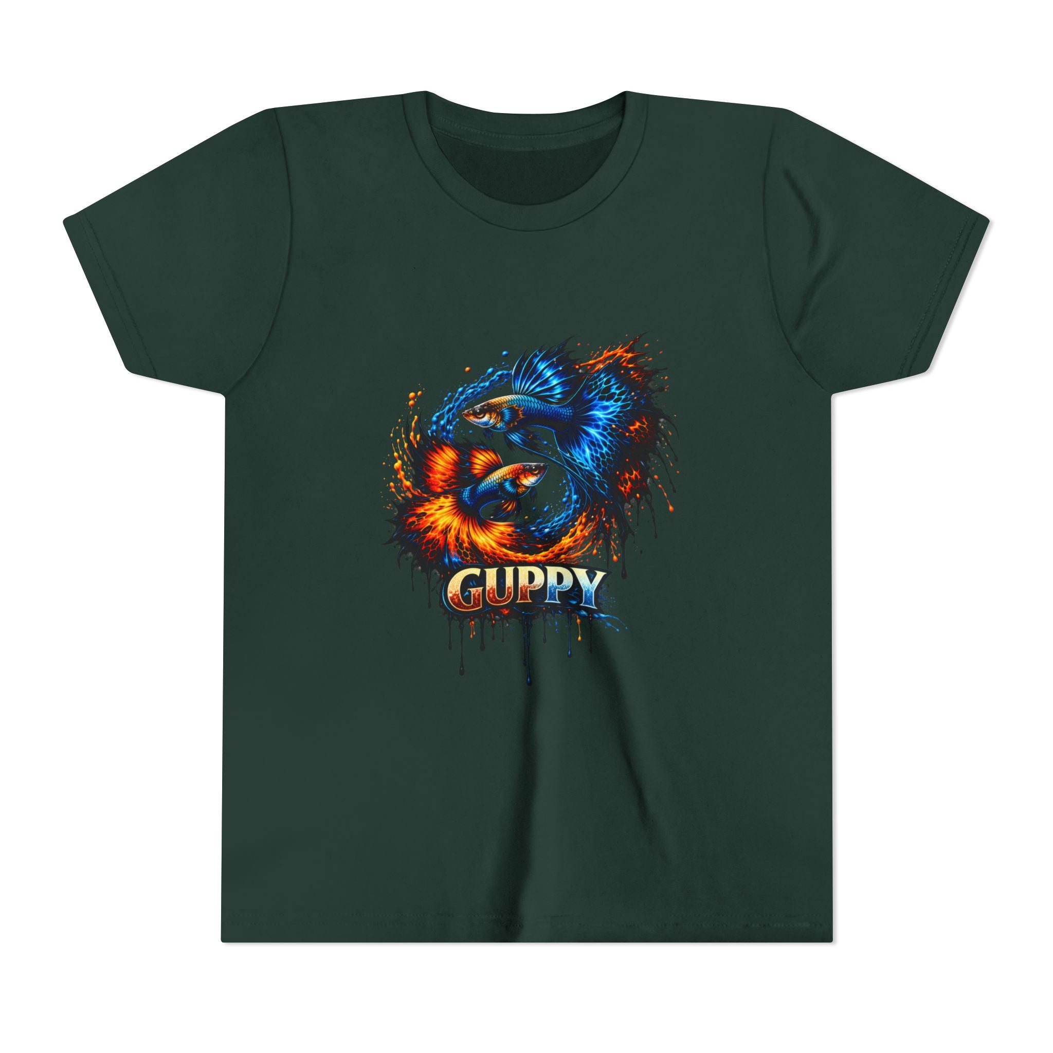 Fire & Ice Guppy – Youth "Neon Flare" Premium Tee