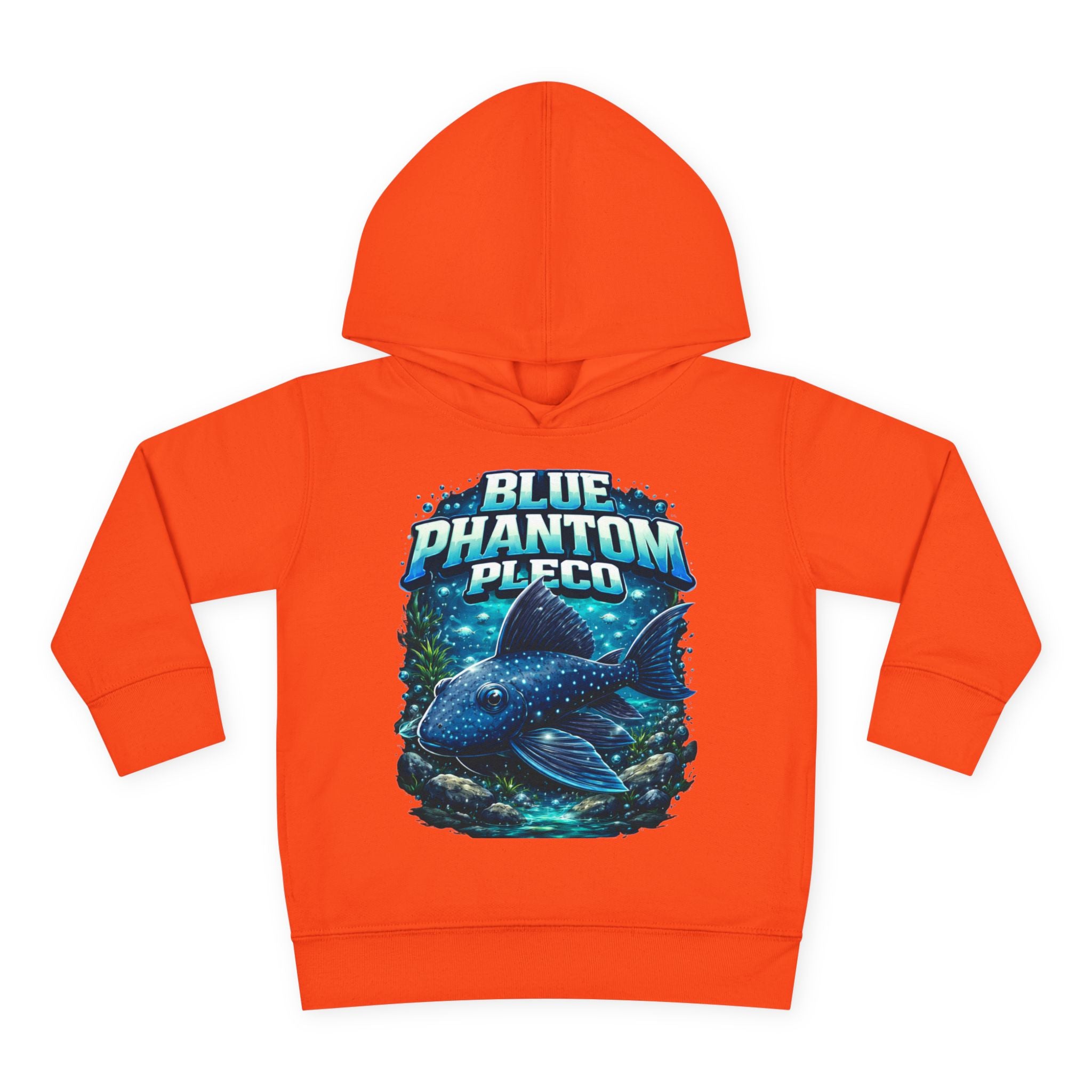 Toddler Hoodie — 'Blue Phantom Pleco' Cute Aquarium Fish Pullover