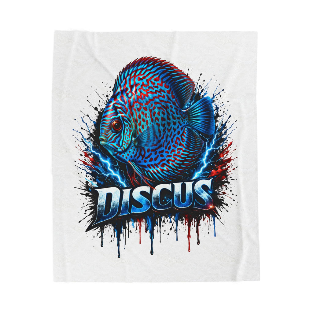 Electric Discus – Premium "Lightning" Velveteen Blanket