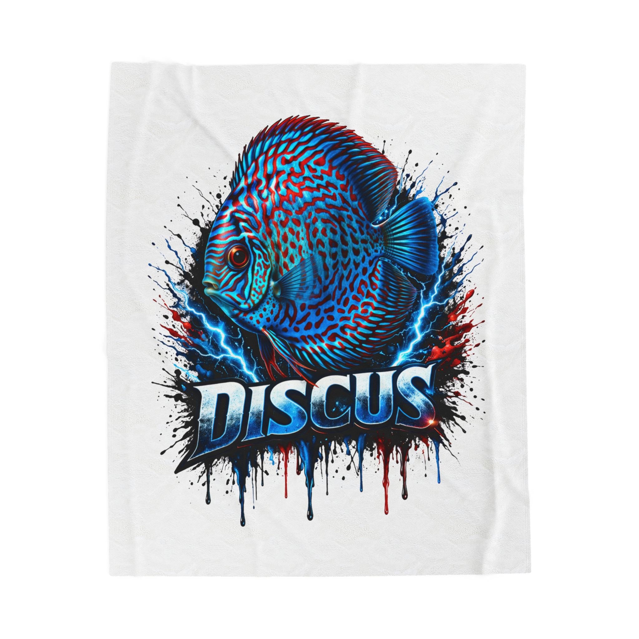 Electric Discus – Premium "Lightning" Velveteen Blanket