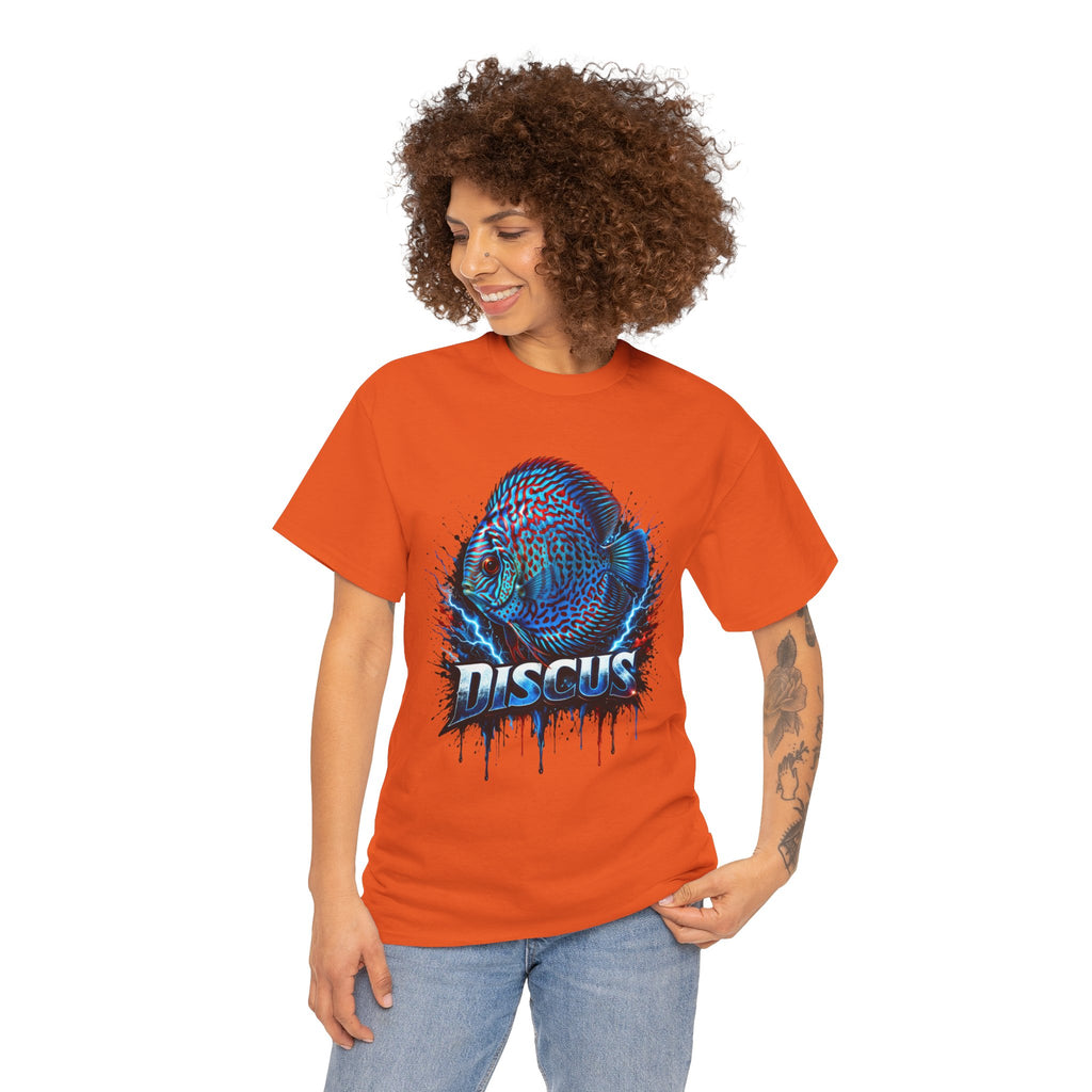 Discus Fish Graphic Tee - Vibrant Aquarium Fish Shirt