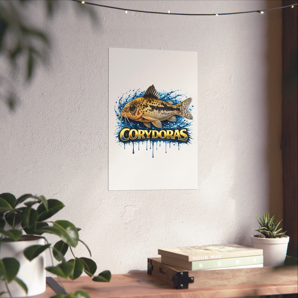 Corydoras Fish Matte Poster — Aquarium Lover Wall Art