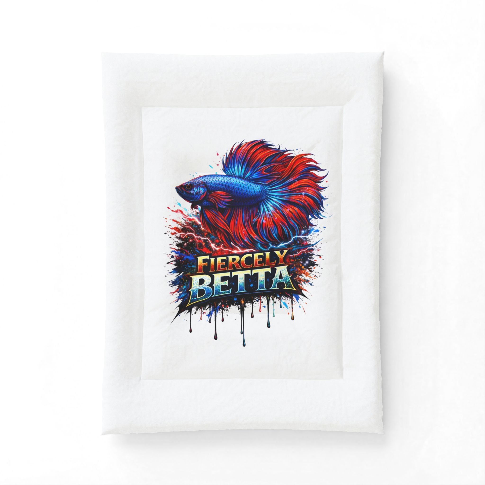 Fiercely Betta Cotton Comforter — Colorful Betta Fish Bedding