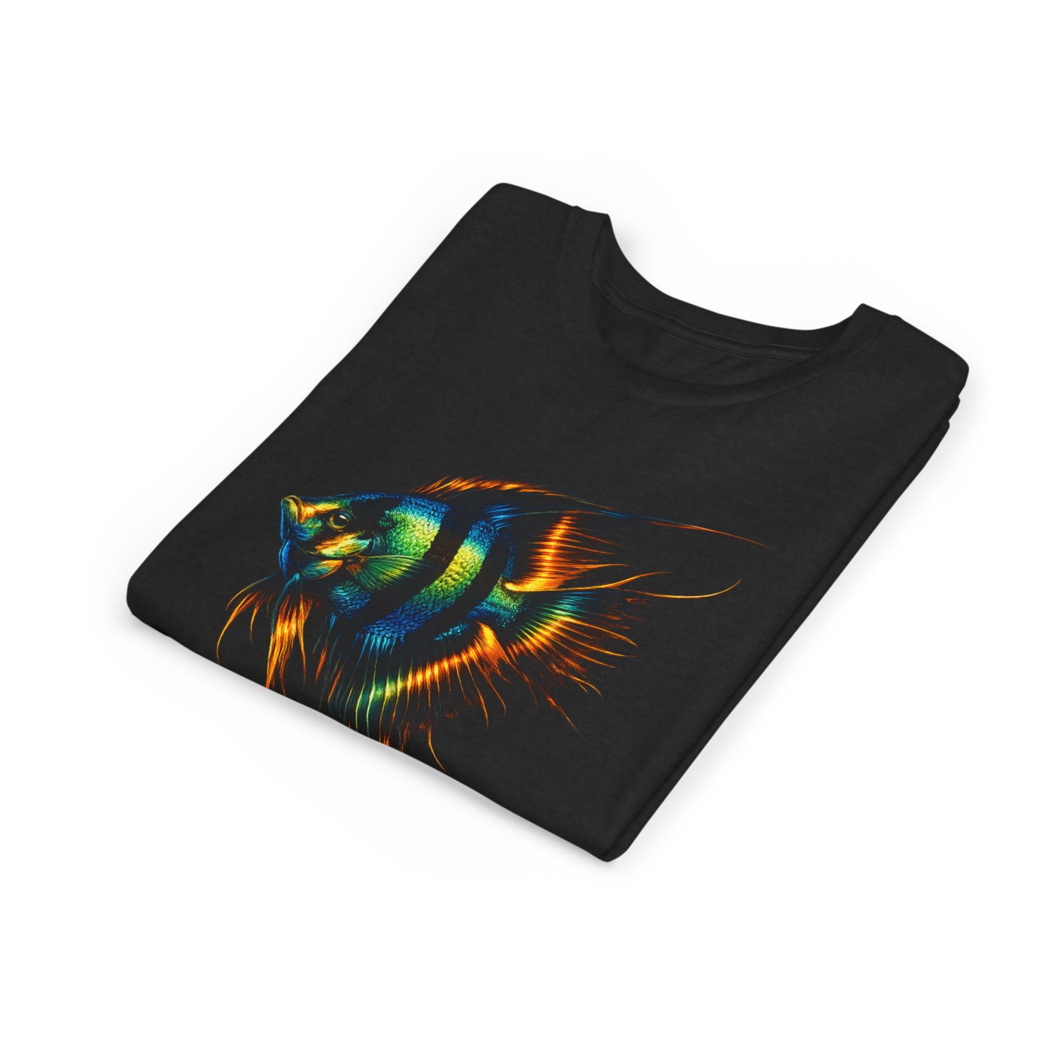Angelfish Youth Tee – Colorful Aquarium Fish Graphic Shirt for Kids