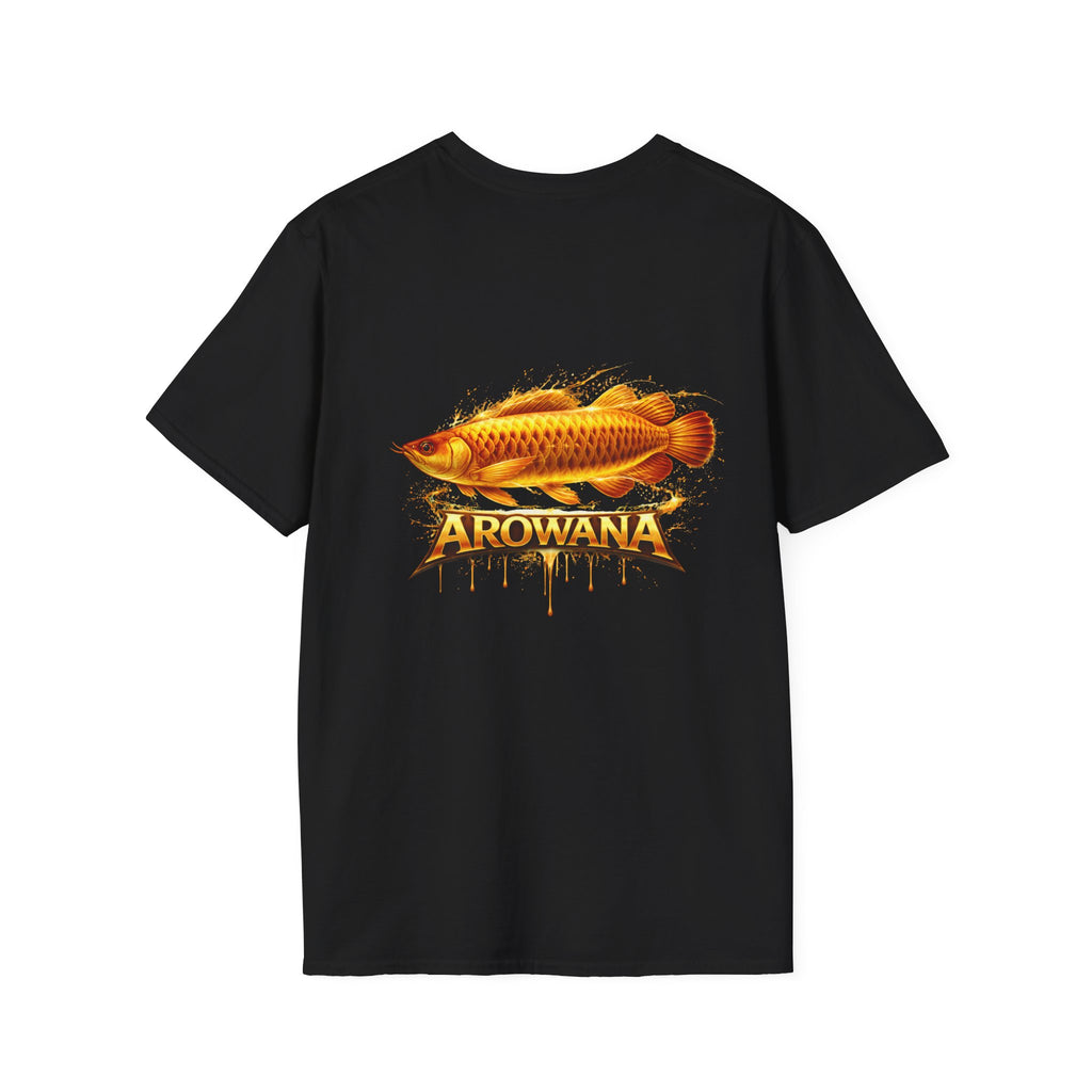 Arowana Fish Tee — Bold Gold Arowana Graphic T-Shirt