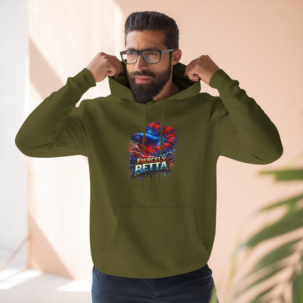 Fiercely Betta – Premium "Neon Flare" 3-End Fleece Hoodie