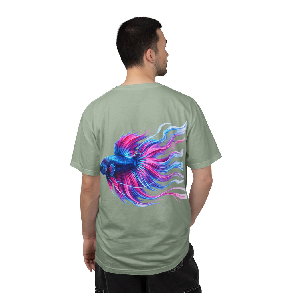 Electric Paint Betta T-Shirt — Neon Betta Splendens Art Tee