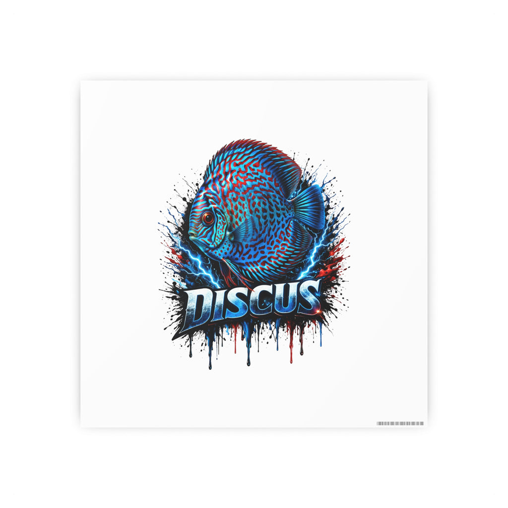 Discus Fish Art Poster — Vibrant Aquarium Wall Print