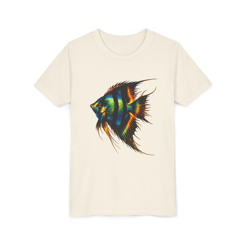 Angelfish Youth Tee – Colorful Aquarium Fish Graphic Shirt for Kids