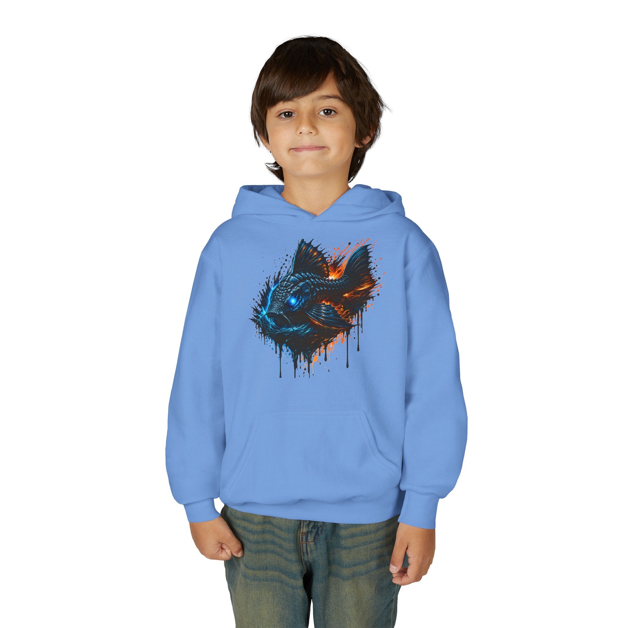 Armored Pleco L-185 – Youth Premium Hooded Sweatshirt