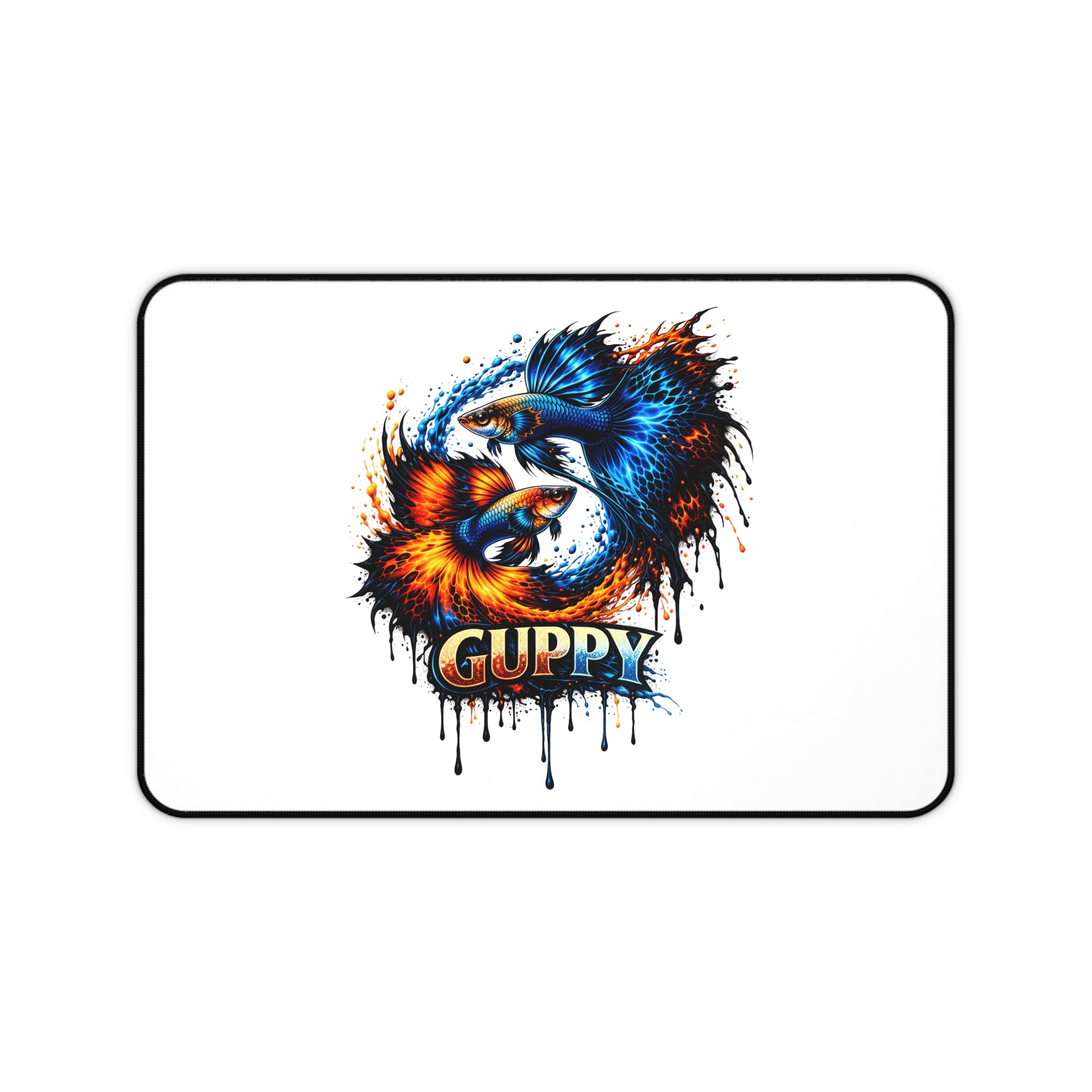 Fire & Ice Guppy – Premium "Infinite Flow" Desk Mat