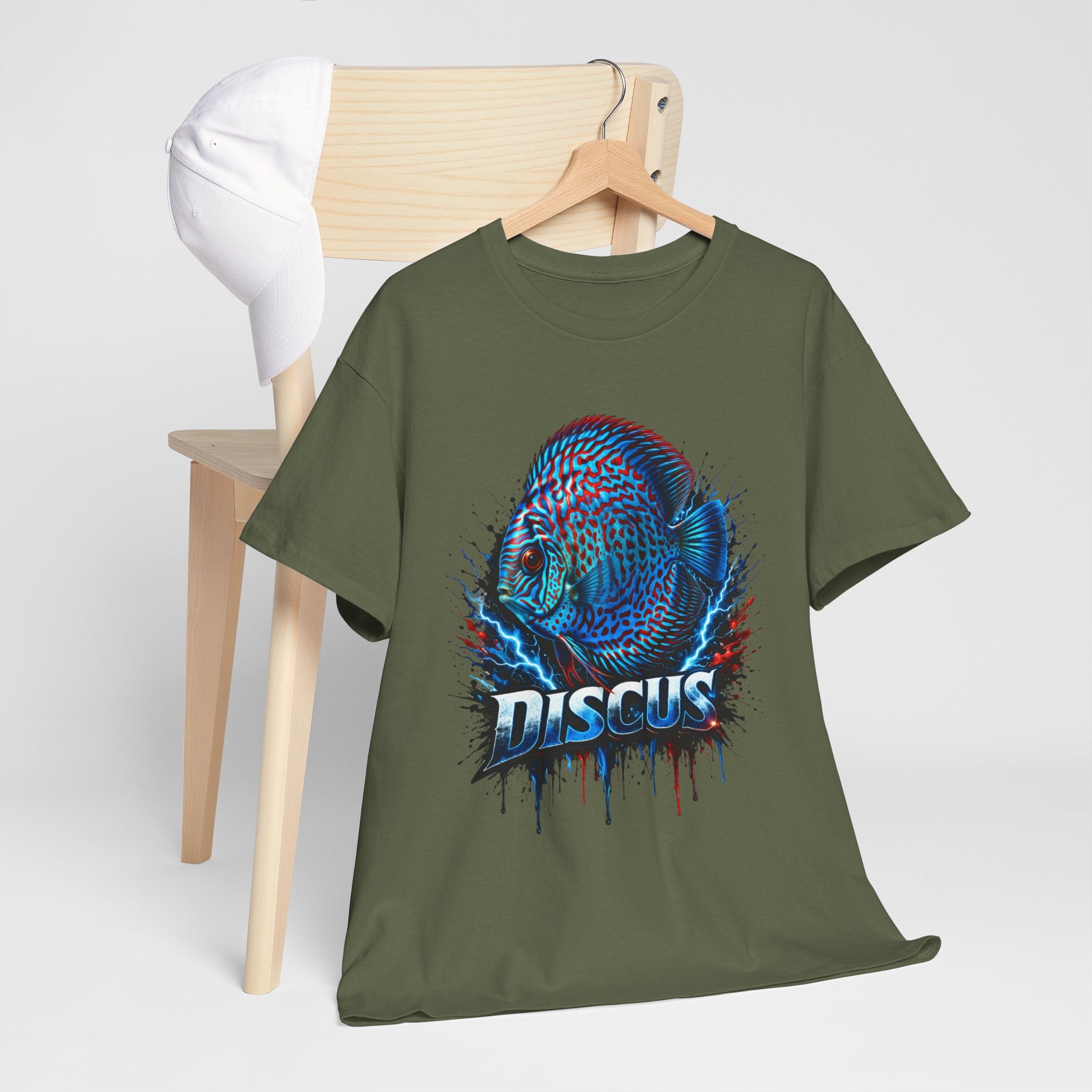 Discus Fish Graphic Tee - Vibrant Aquarium Fish Shirt