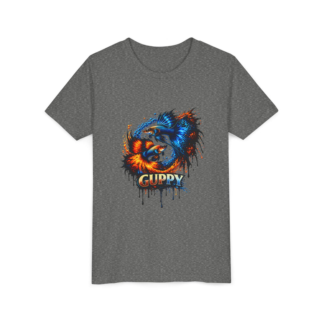 Fire & Ice Guppy – Youth "Neon Flare" Premium Tee