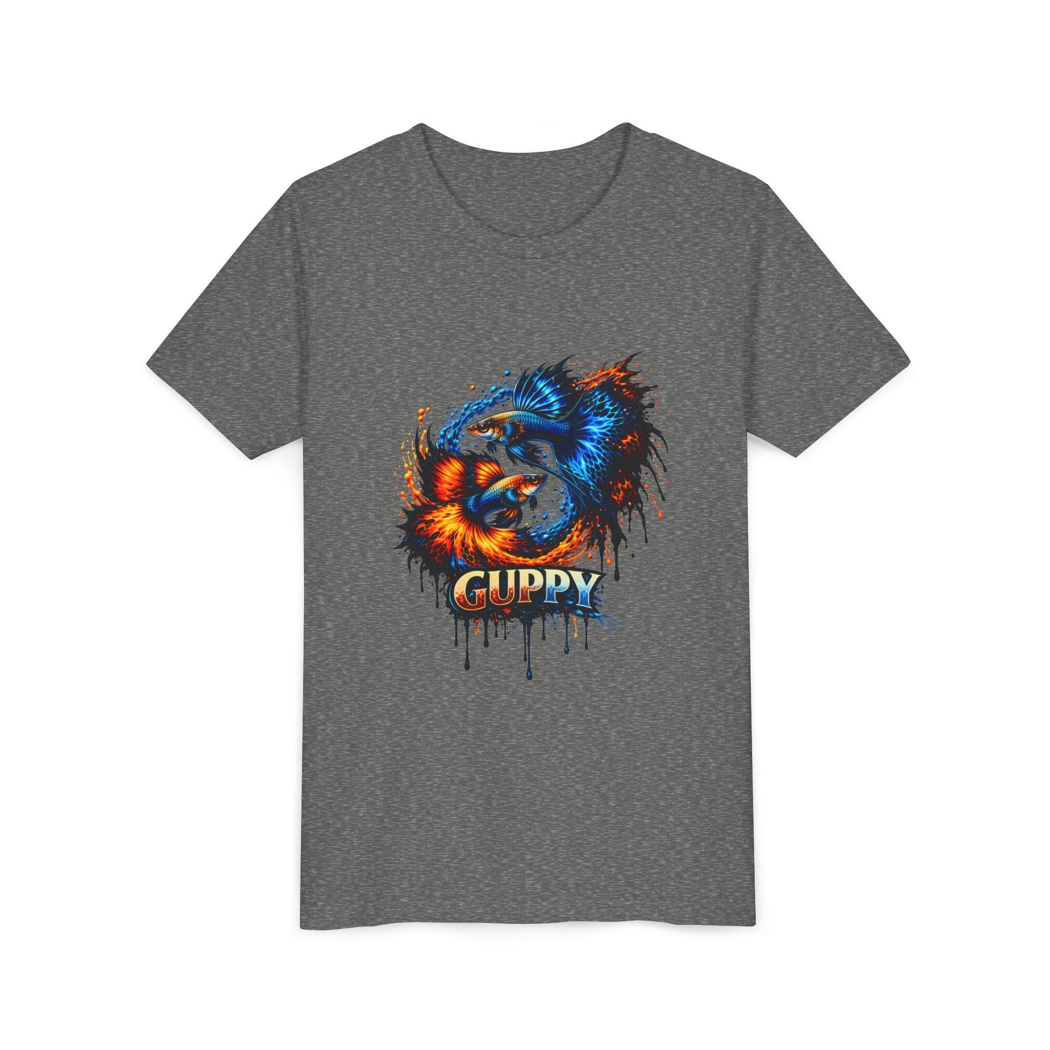 Fire & Ice Guppy – Youth "Neon Flare" Premium Tee