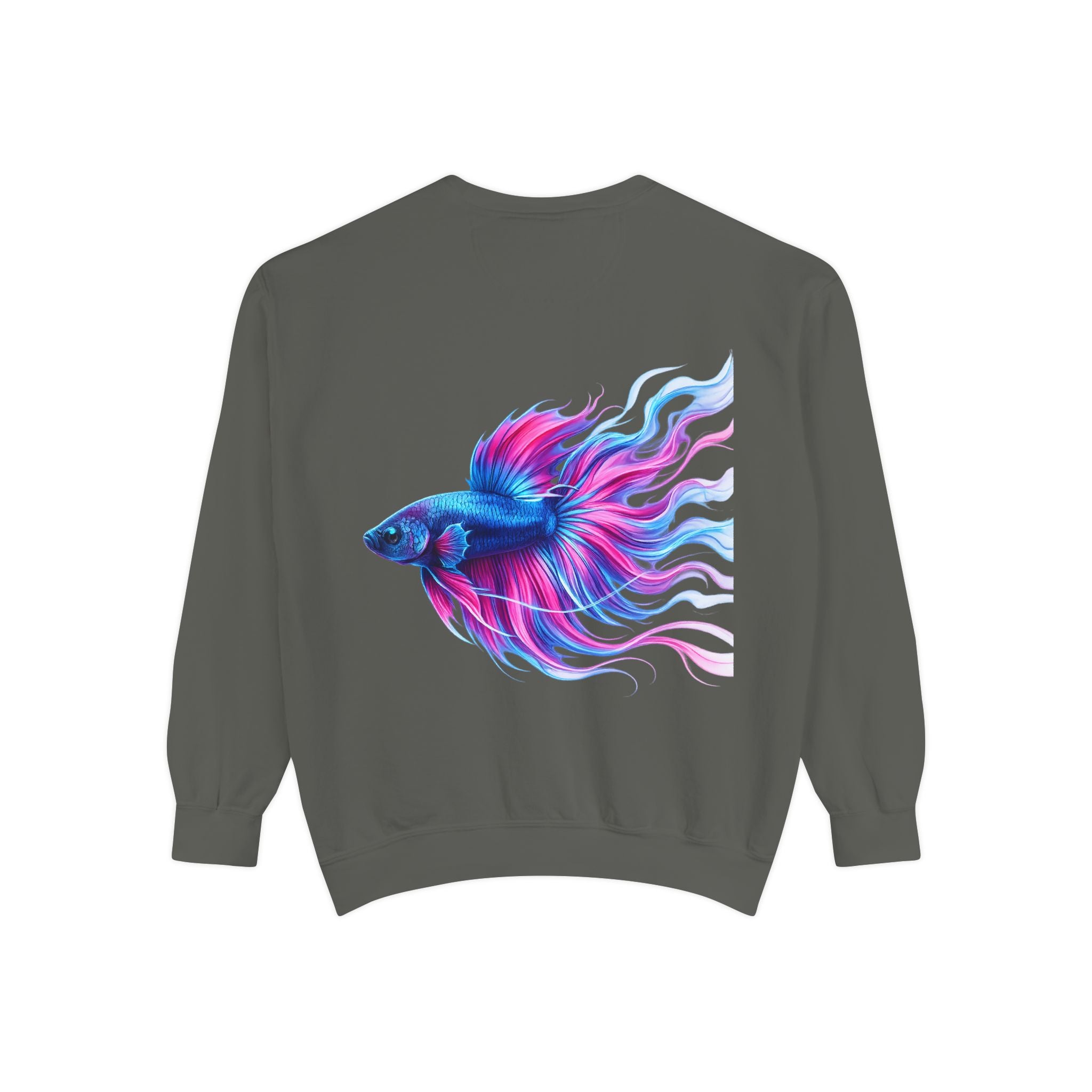 Betta Bliss Sweatshirt — Colorful Betta Fish Graphic Crewneck